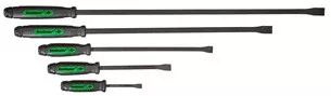 MH61366GN 5 Piece Green Dominator Curved Pry Bar Set